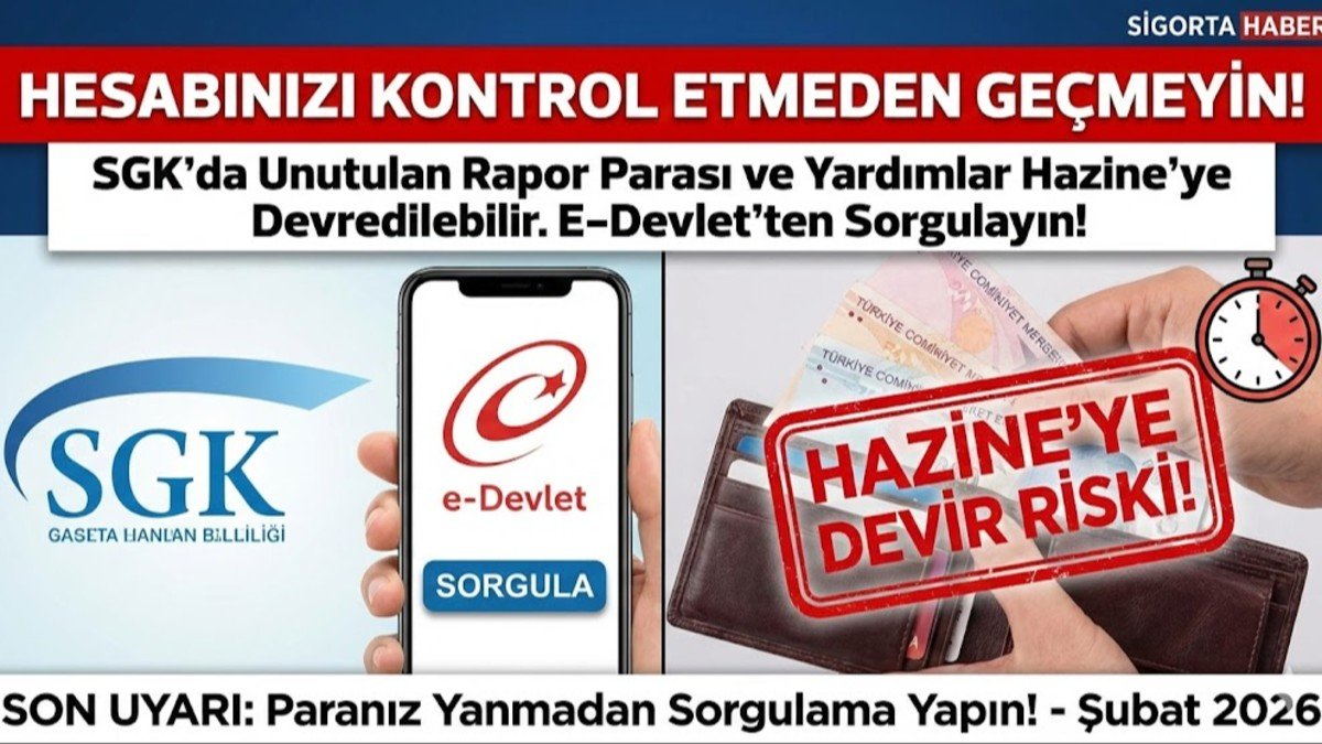 Hesabınızı Kontrol Etmeden Geçmeyin! SGK’da Unutulan Rapor Parası ve Yardımlar Hazine’ye Devredilebilir